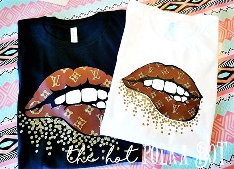 red lv shirt|louis vuitton lips t shirt.